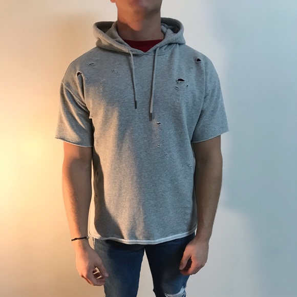 pacsun short sleeve hoodie